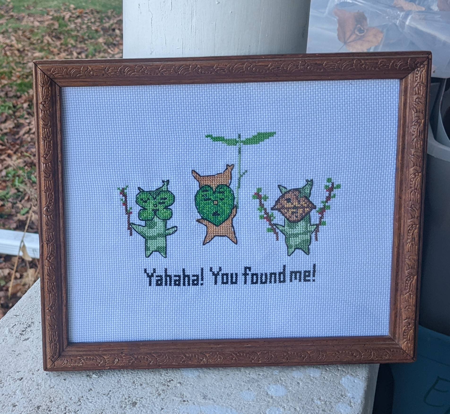 Korok Zelda Botw Finished Cross Stitch 8x10 Frame or Hoop - Etsy