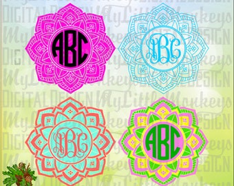 Download 3 Color Mandala Svg Etsy