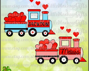 Download Valentine Train Svg Etsy
