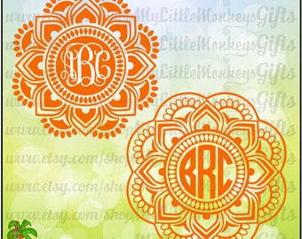 Download Mandala Monogram Etsy