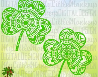 Download Shamrock Mandala Svg Etsy