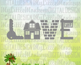 Download Home SVG Home Word Art Home Sign SVG Real Estate Agent