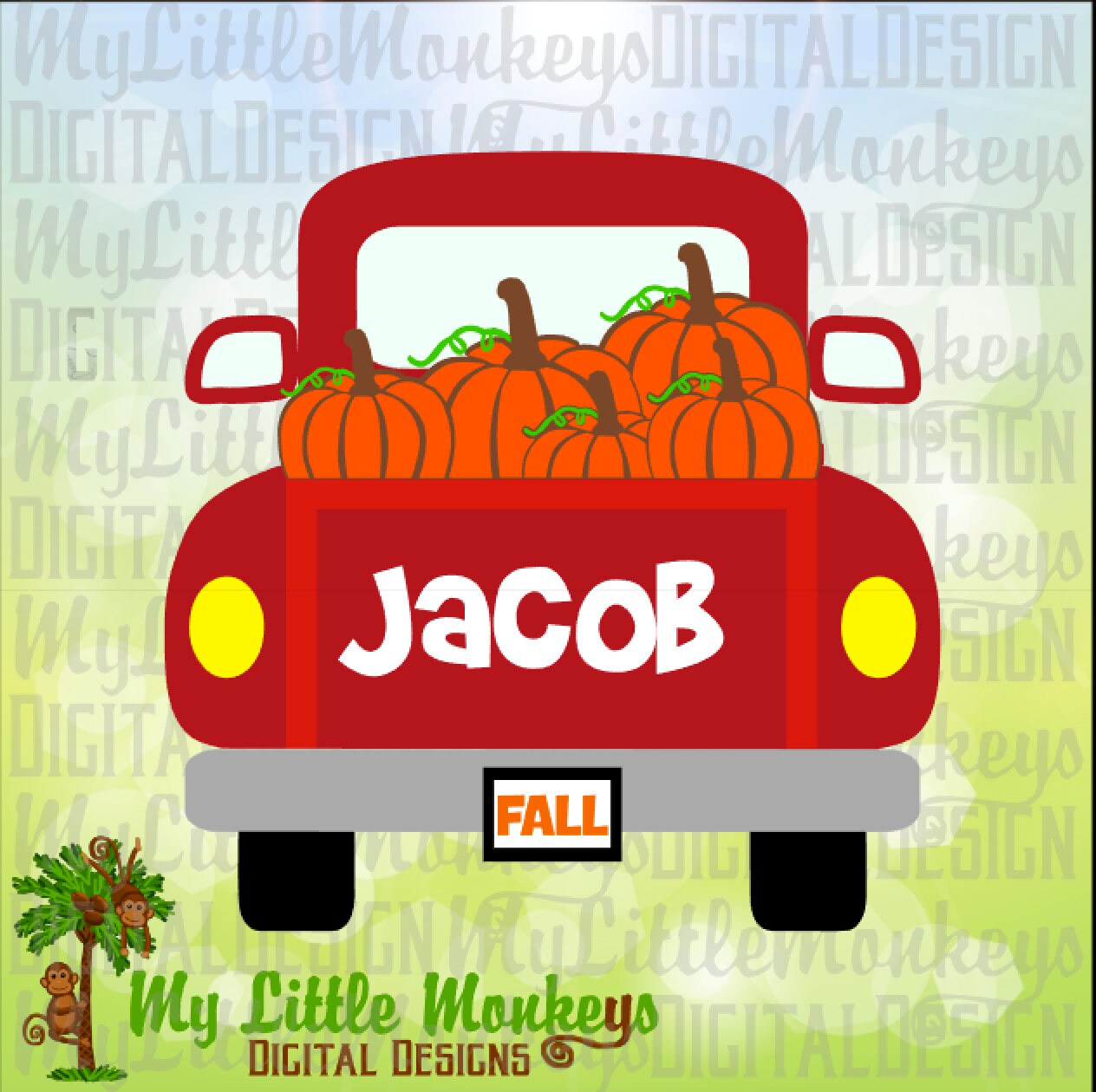 Download Pumpkin SVG Vintage Truck SVG Truck with Pumpkin Fall | Etsy