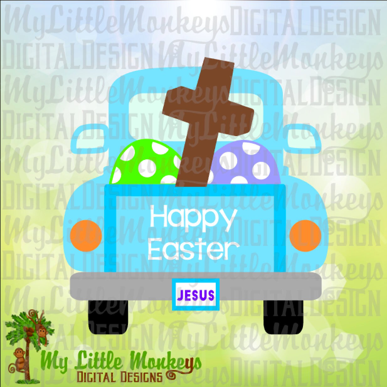 Download Vintage Truck Svg Easter SVG Cross SVG Easter Truck svg | Etsy