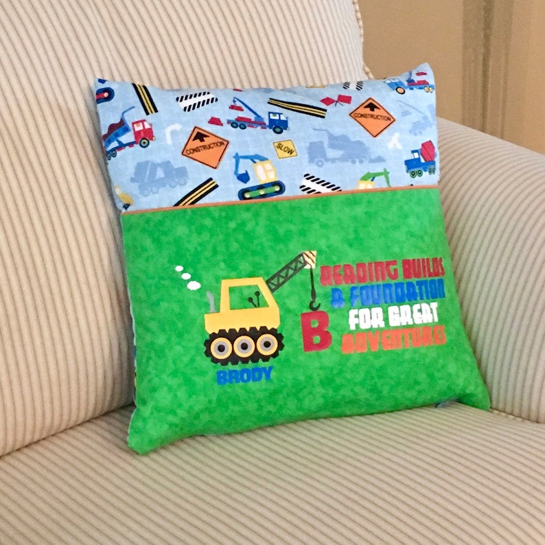 Download Reading Pillow SVG Pocket Pillow svg Construction Pillow | Etsy