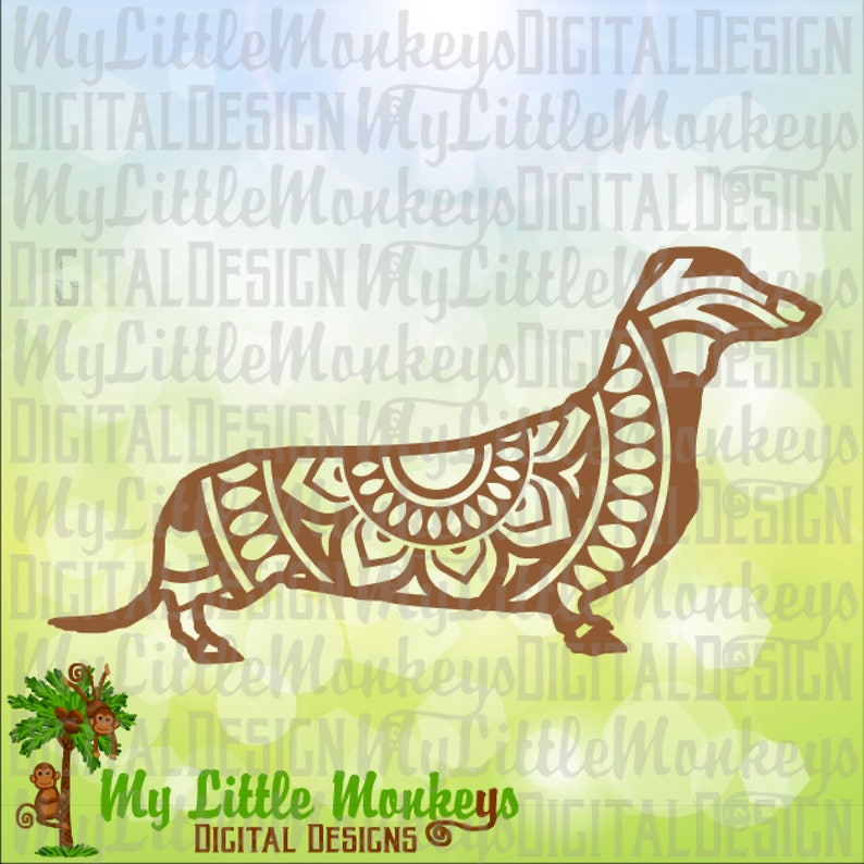 Download Dachshund svg Mandala Svg Dog SVG Dog Mandala Dachshund | Etsy