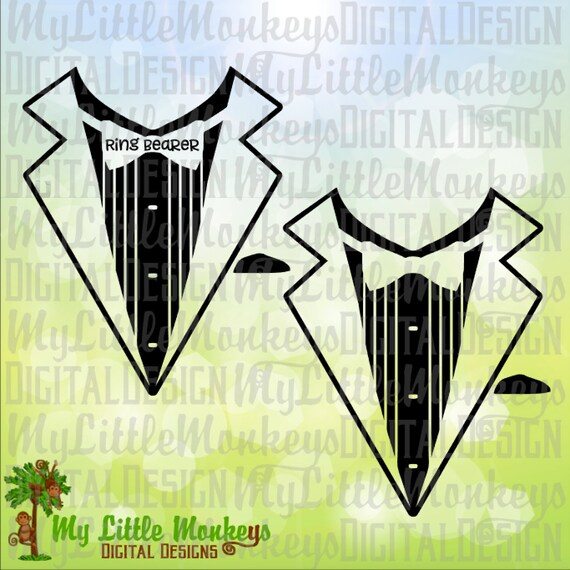 Download Tuxedo Shirt Ring Bearer T Shirt Design Commercial Use Svg Cut Etsy