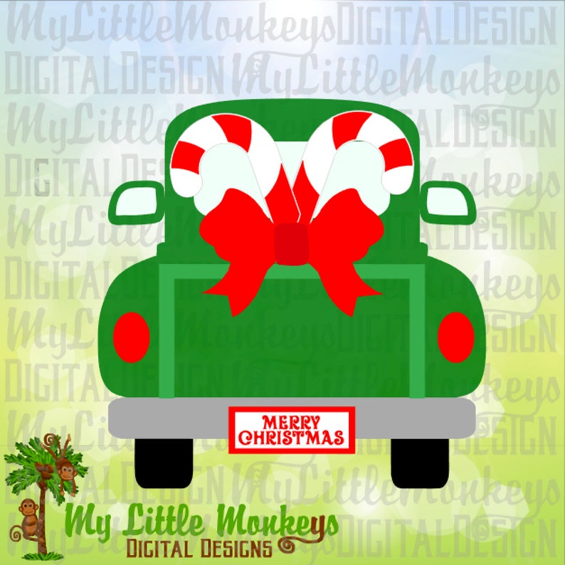 Christmas SVG Christmas Truck SVG Candy Cane Svg Christmas Etsy