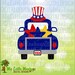 4th of July SVG ~ Vintage Truck SVG ~ Uncle Sam ~ Patriotic Svg ~ 4th of July Truck ~ Commercial Use SVG ~ Clipart ~ Cut File eps dxf png