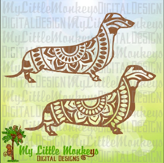 Download Dachshund svg Mandala Svg Dog SVG Dog Mandala Dachshund | Etsy