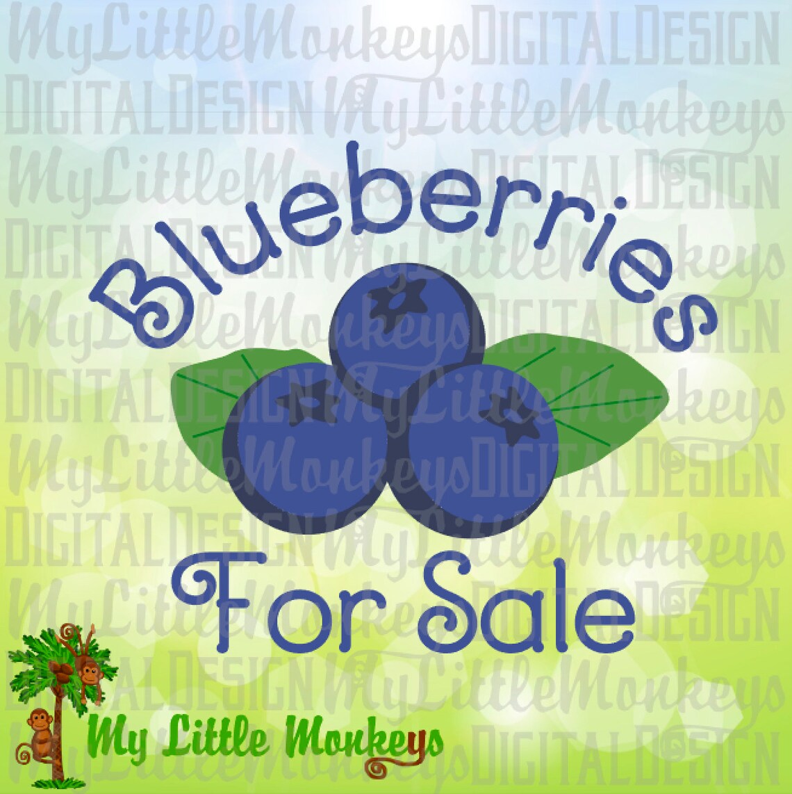 Blueberries for Sale Blueberry Sign Design Commercial Use SVG Etsy