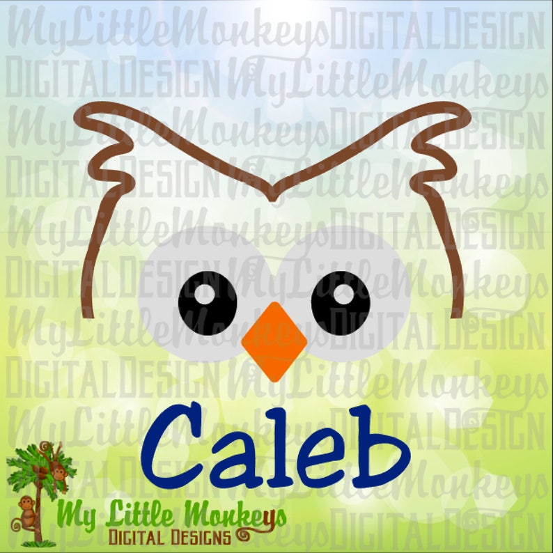 Owl Face Woodland Animal Design Commercial Use SVG Cut ...