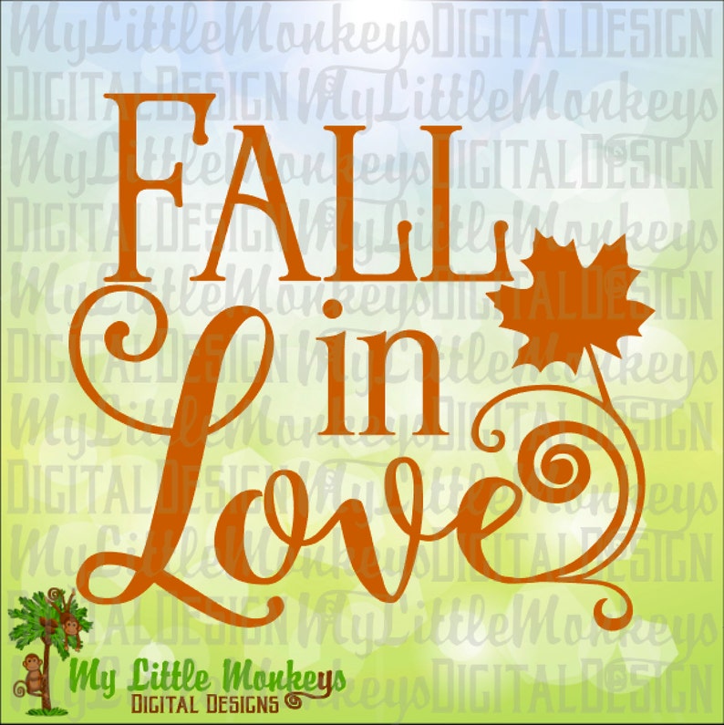 Download Fall SVG Fall in Love Maple Leaf svg Autumn Decor Fall | Etsy