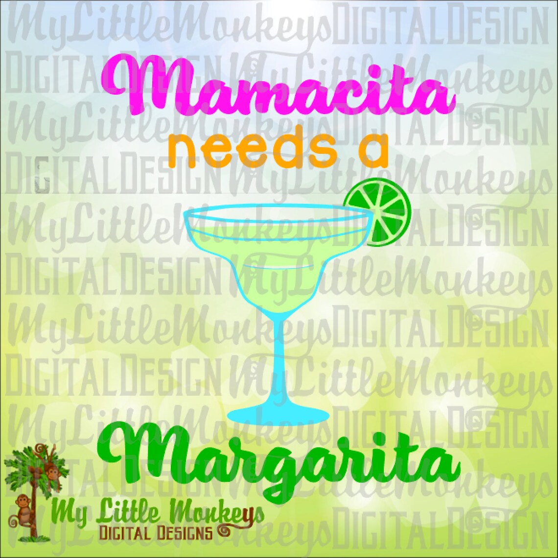 Margarita SVG Mamacita Needs a Margarita SVG Mexican Mom Etsy