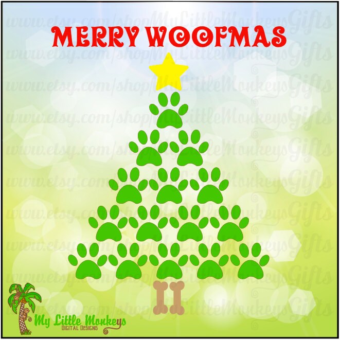 Free Free Paw Print Christmas Tree Svg 263 SVG PNG EPS DXF File