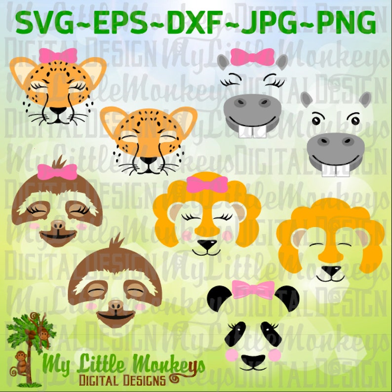 Download Zoo Animal Faces Svg Bundle Panda Svg Clip Art Cut File Cheetah Svg Eps Lion Svg Dxf Commercial Use Svg Png Sloth Svg Hippo Svg Scrapbooking Paper Party Kids Myriam Com Tn