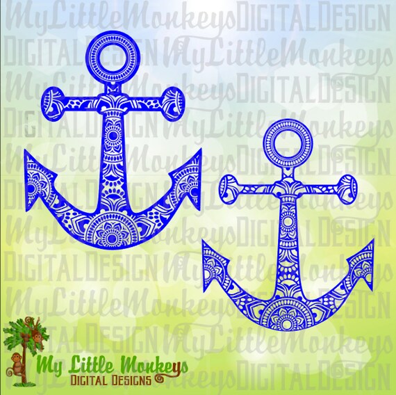 Download Anchor Mandala Design Commercial Use Svg Clipart And Cut File Etsy PSD Mockup Templates
