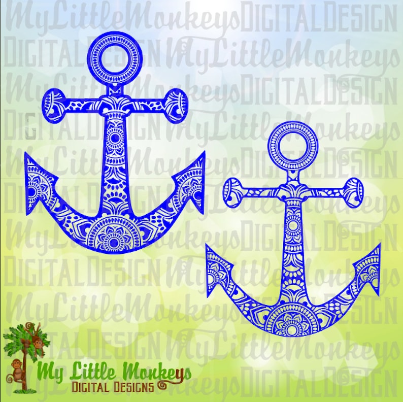 Download Anchor Mandala Design Commercial Use SVG Clipart and Cut ...