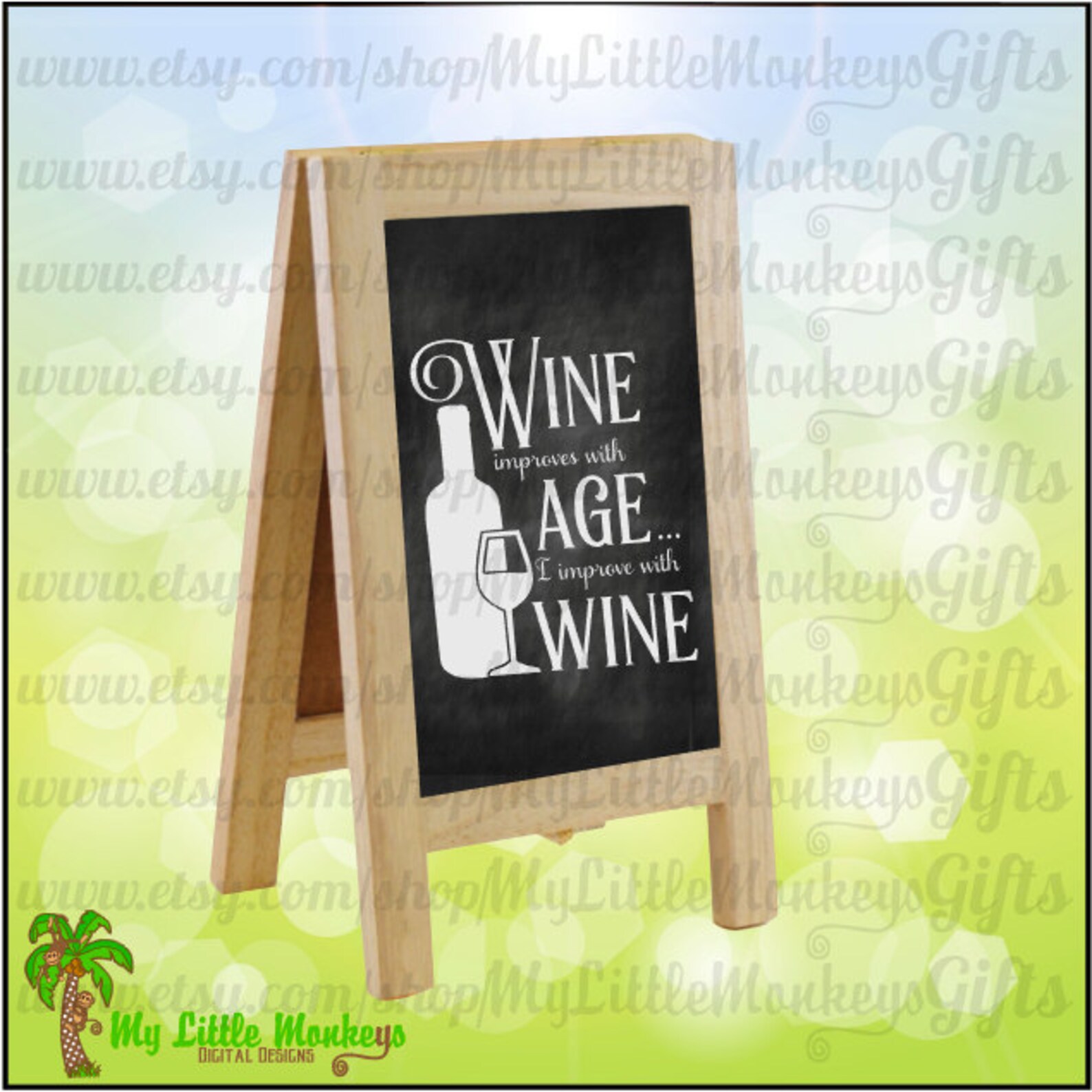 Wine Improves With Age I Improve With Wine Design Digital Etsy Australia