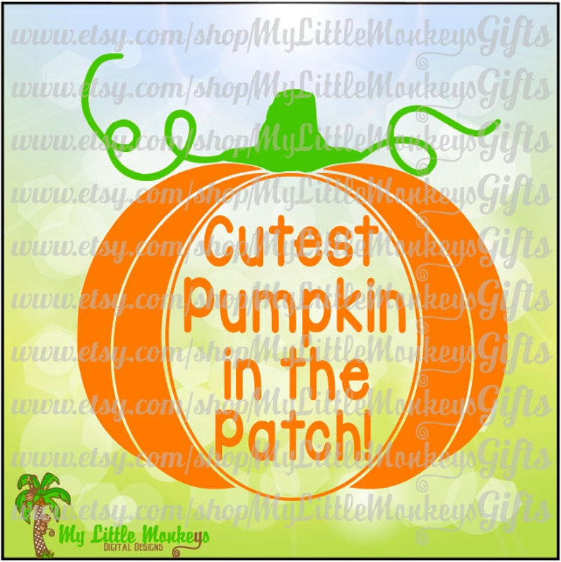Cutest Pumpkin In The Patch Pumpkin Word Art Design Digital Clipart Cut File Instant Download Full Color 300 Dpi Jpeg Png Svg Eps Dxf Files Clip Art Art Collectibles Sultraline Id