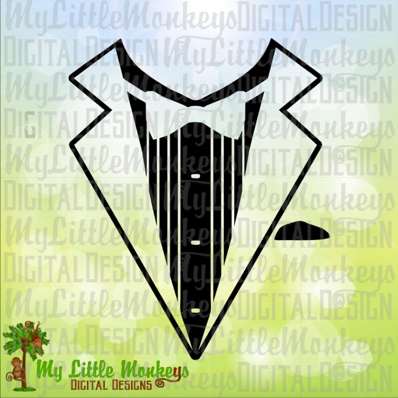 Download Tuxedo Shirt Ring Bearer T-Shirt Design Commercial Use SVG Cut | Etsy
