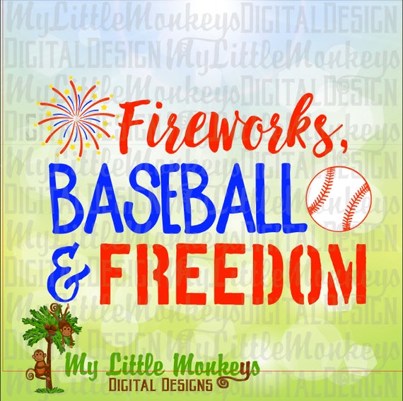 Free Free Baseball 4Th Of July Svg