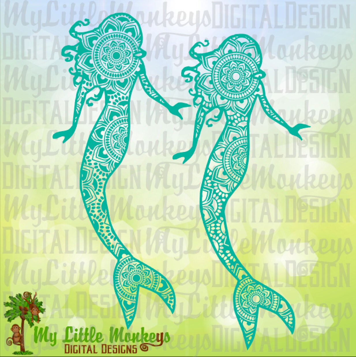 Download Mermaid Svg Mermaid Mandala Mermaid Shirt Mermaid Decal Etsy