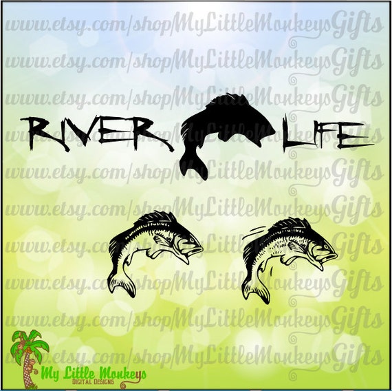 Download River Life SVG Fishing SVG River Svg Fish svg River | Etsy