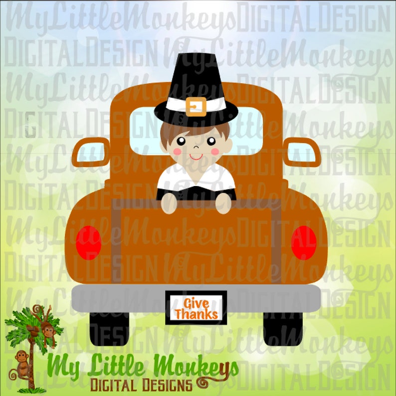 Download Thanksgiving SVG Cute Pilgrim Boy svg Pilgrim SVG | Etsy