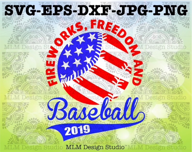 Download 4th of July SVG Fireworks Freedom & Baseball 4th of July ...