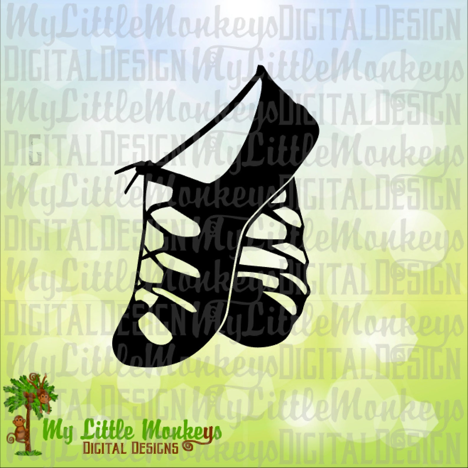 irish dance, tap, jazz and ballet dance shoes silhouette designs commercial use svg cut file and clipart instant download