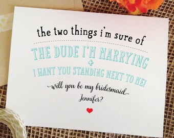 Bridesmaid Invite bridesmaid proposal card invitation funny Will you be my bridesmaid card asking bridesmaid maid of honor proposal