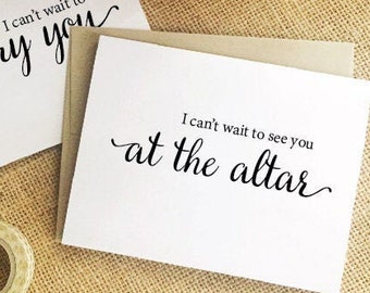 wedding card for husband wedding day gift husband card groom gift from bride gift from groom gifts I can’t wait to see you at the altar