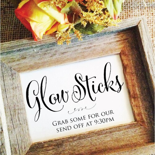 Glow Stick Wedding Glow Sticks Send off Wedding Decoration Etsy