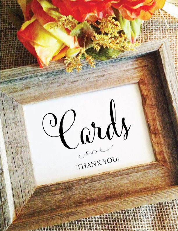 Cards sign wedding Card sign for Wedding Box Sign Wedding Sign Etsy