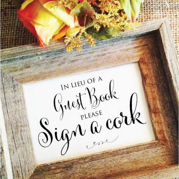 Wine Cork Guest Book Etsy