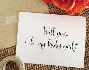 Will you be my bridesmaid, bridesmaid proposal, bridesmaid card