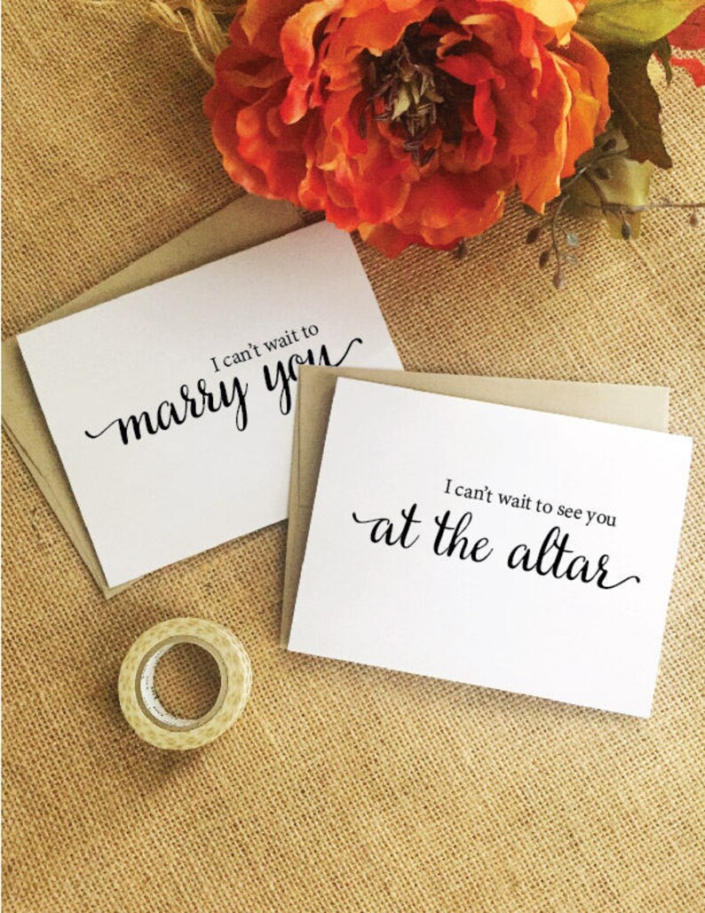 wedding card for husband wedding day gift husband card groom gift from bride gift from groom gifts I can’t wait to see you at the altar 