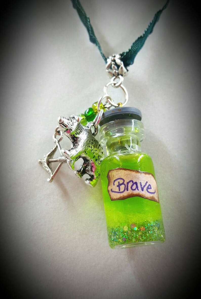 FuN Brave Green Magic Potion Bottle with Bear Etsy