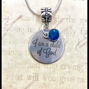 I Am a Child of God Necklace, Crown Gift Box, Baptism Gift, Girls Gifts, LDS, Primary Children, Positive Affirmations, Religious, Mormon image 4