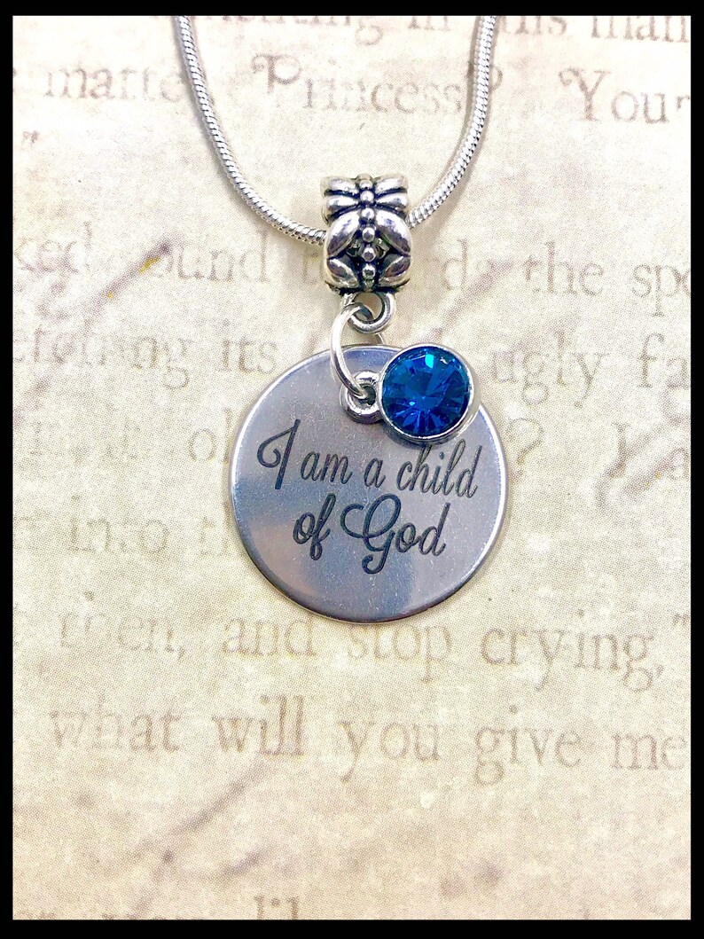 I Am a Child of God Necklace, Crown Gift Box, Baptism Gift, Girls Gifts, LDS, Primary Children, Positive Affirmations, Religious, Mormon image 4