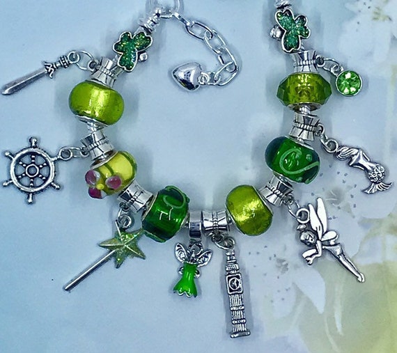 Green Pan Tinkerbell Pandora Style Charm - Etsy