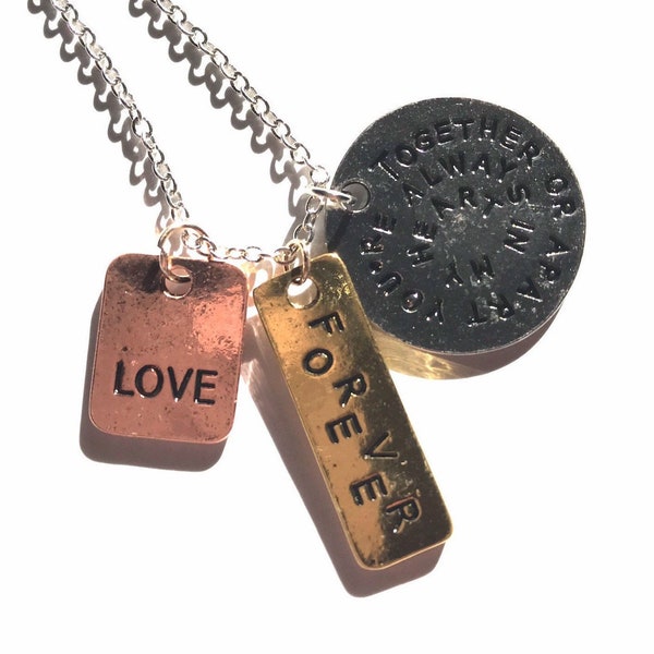 YW, Young Women's Jewelry Silver Necklace ~ "LOVE Forever" Inspirational Words, Positive Affirmations, Daughters, Nieces, Sisters Gifts!