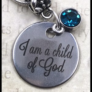 I Am a Child of God Necklace, Crown Gift Box, Baptism Gift, Girls Gifts, LDS, Primary Children, Positive Affirmations, Religious, Mormon image 3