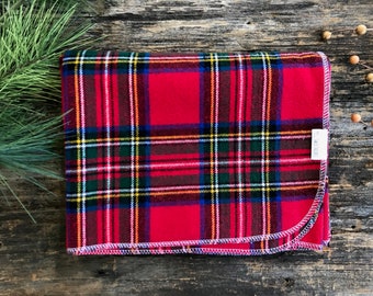 tartan baby blanket