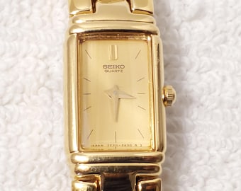 vintage Orient gold bracelet Watch 時計 Vintage Orient Gold With Diamond 90s All Original - Etsy