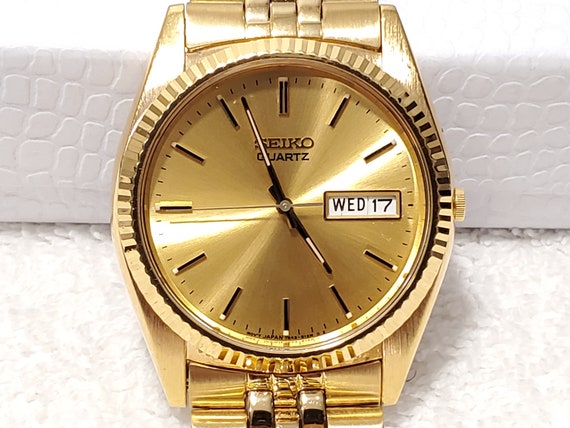 gold seiko day date