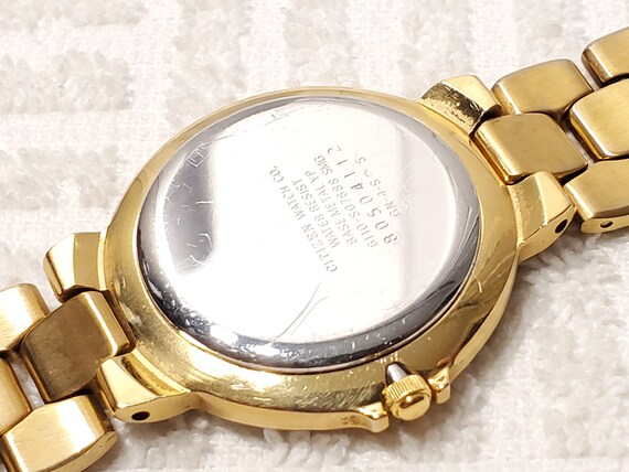 Vintage Citizen Gold Plated Women's Quartz Watch … - image 10