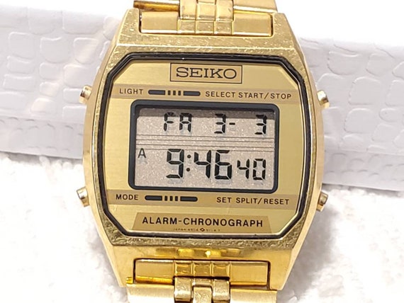 Vintage Seiko Men's Day Date Month Gold Tone Watch - Etsy