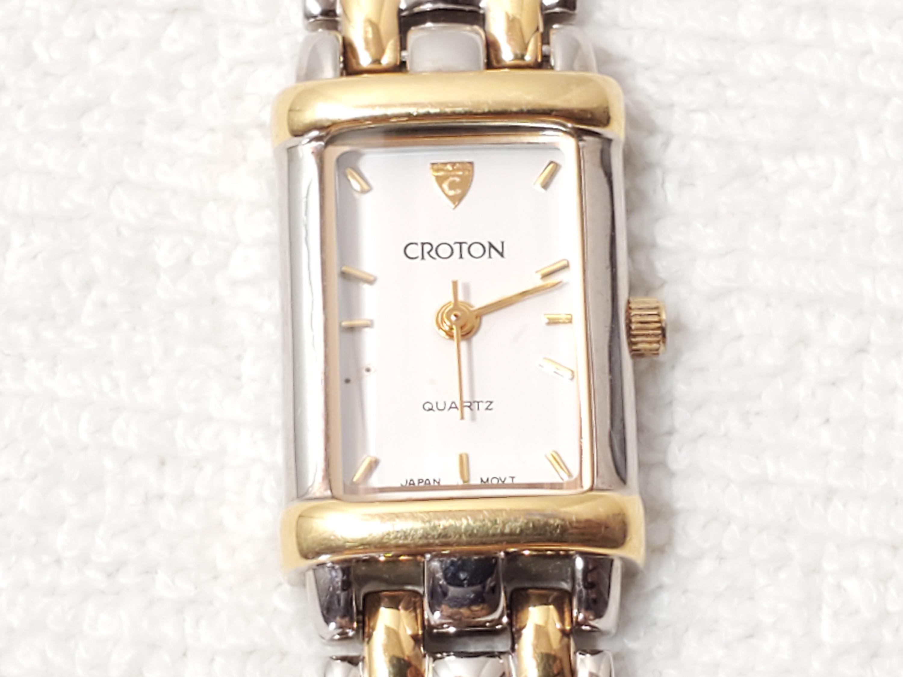 Croton Women\'s Gold and Silver Quartz Watch Vintage Womans Croton Wrist Watch Gold Silver | Mercari main image 2